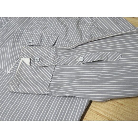 Mens Buckle BKE Black Shirt Size XXL Athletic Fit Long Sleeve Button Front Gray - Picture 4 of 7